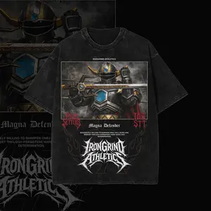 Vintage Torozord Power Magna Defender Washed Graphic T-Shirt – Retro Galatic Knight Streetwear Cotton Tee Unisex Shirt