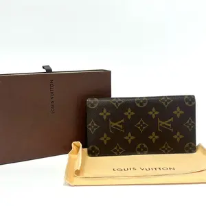 Pre-owned Louis Vuitton LV Brown Classic Long Wallet, Made in 2009, Base Length 19cm,Dust bag & BoxN22576668