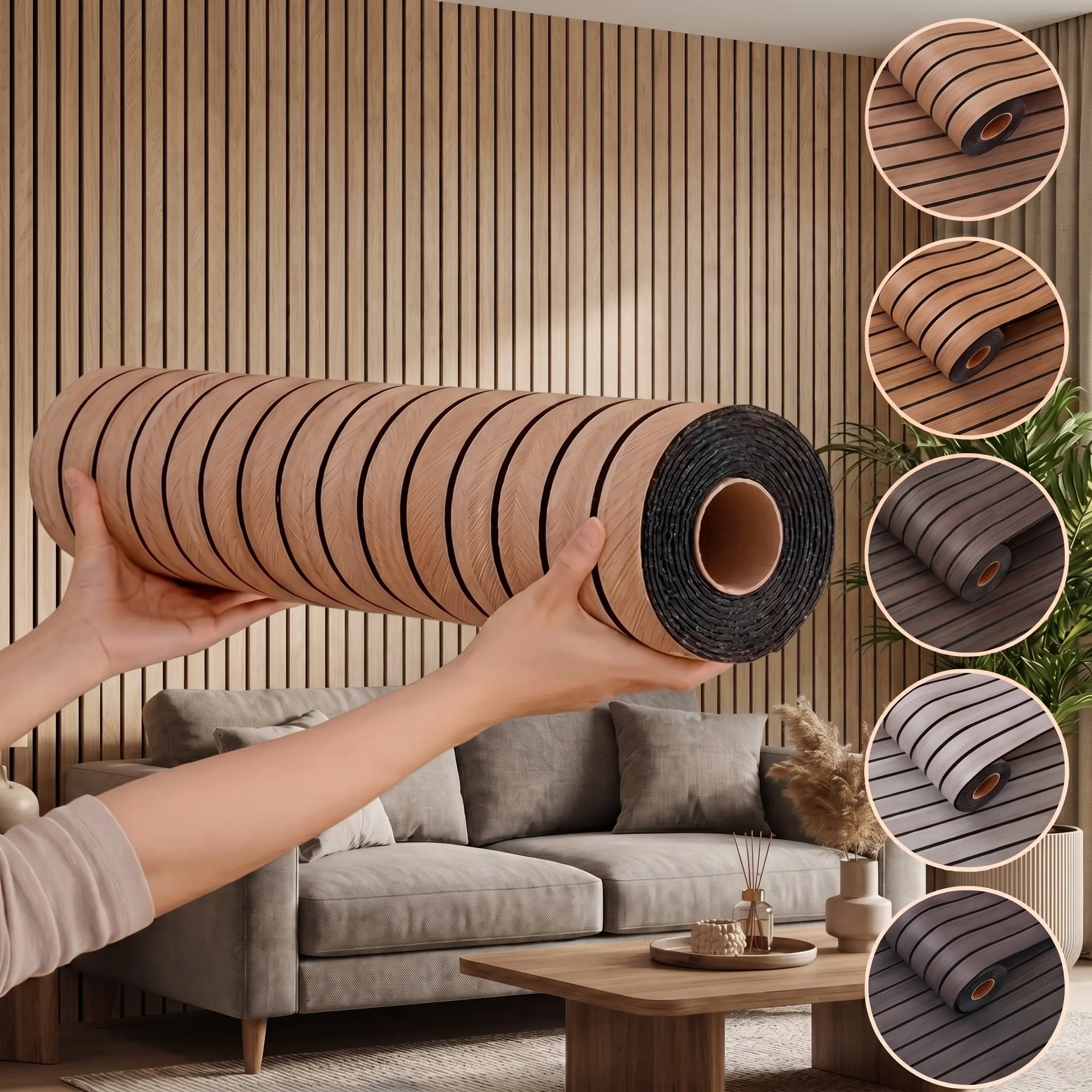 3D Vintage Wood Grain Peel & Stick Wallpaper - Removable, Washable, Waterproof Vinyl, 1 Roll, 15.7×118.1inch, Perfect for DIY Kitchen, Living Room, Bathroom, Corridor, Home & Dorm Decor
