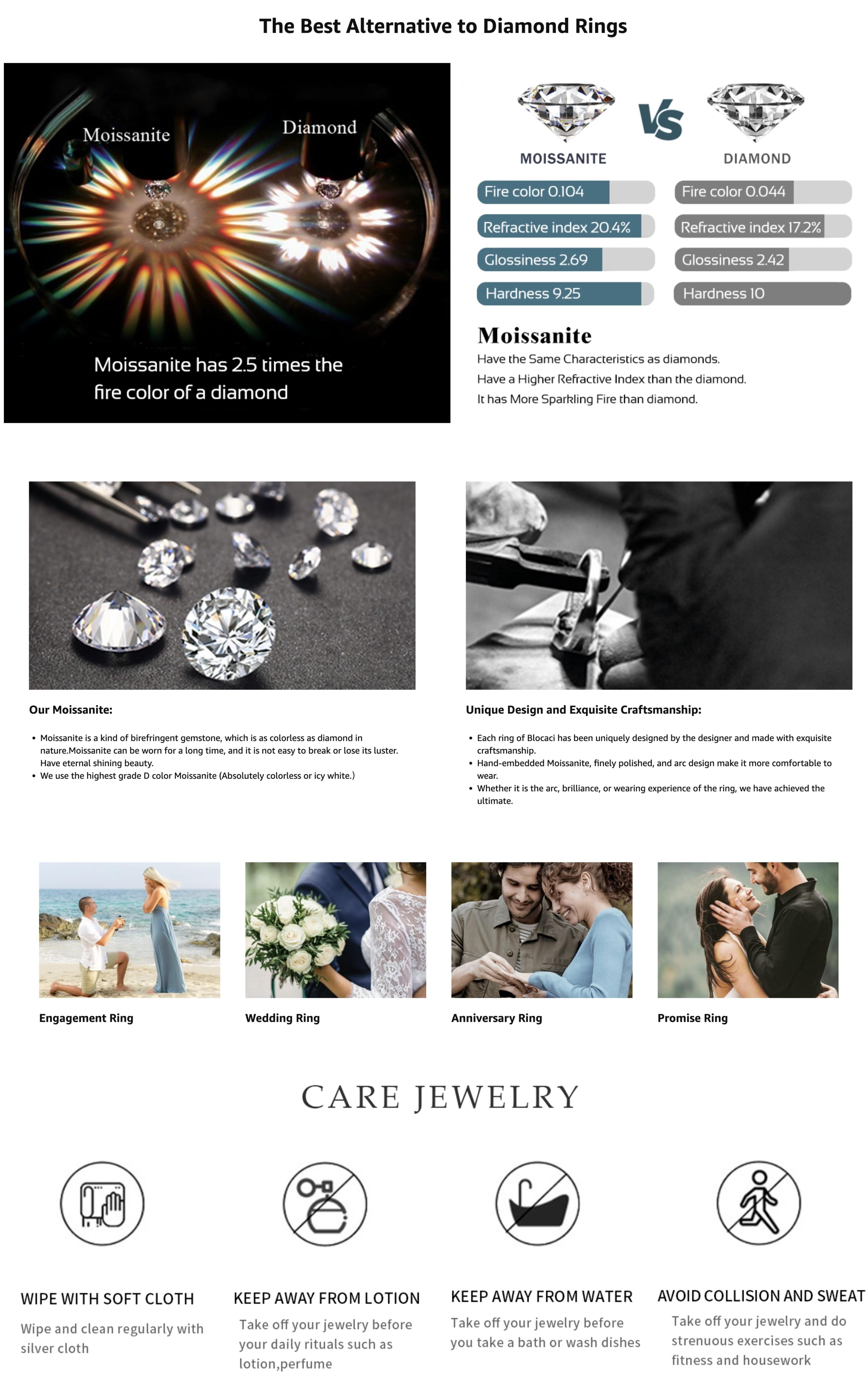 【#212 Eclipse Drop】Marquise Moissanite ring Daily Anniversary wedding ring Jewelry Synthetic Moissanite