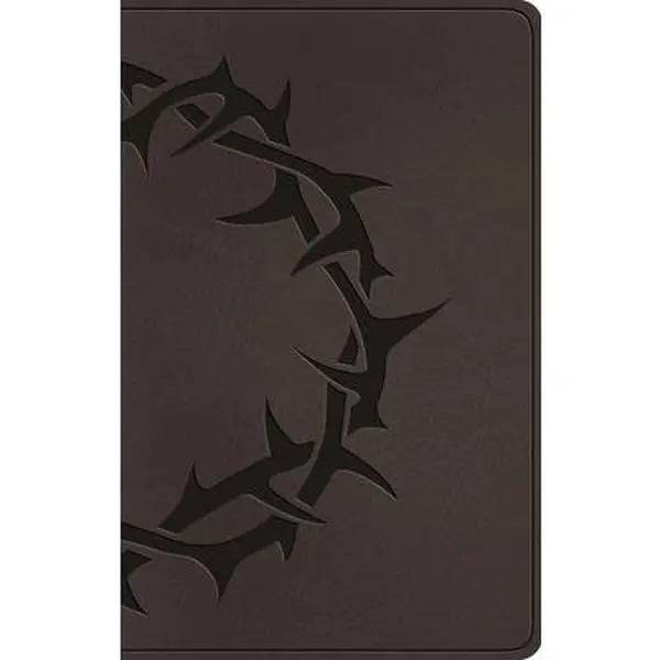 ESV Premium Gift Bible (Trutone, Charcoal, Crown Design) -- Esv Bibles, Leather / Fine Binding