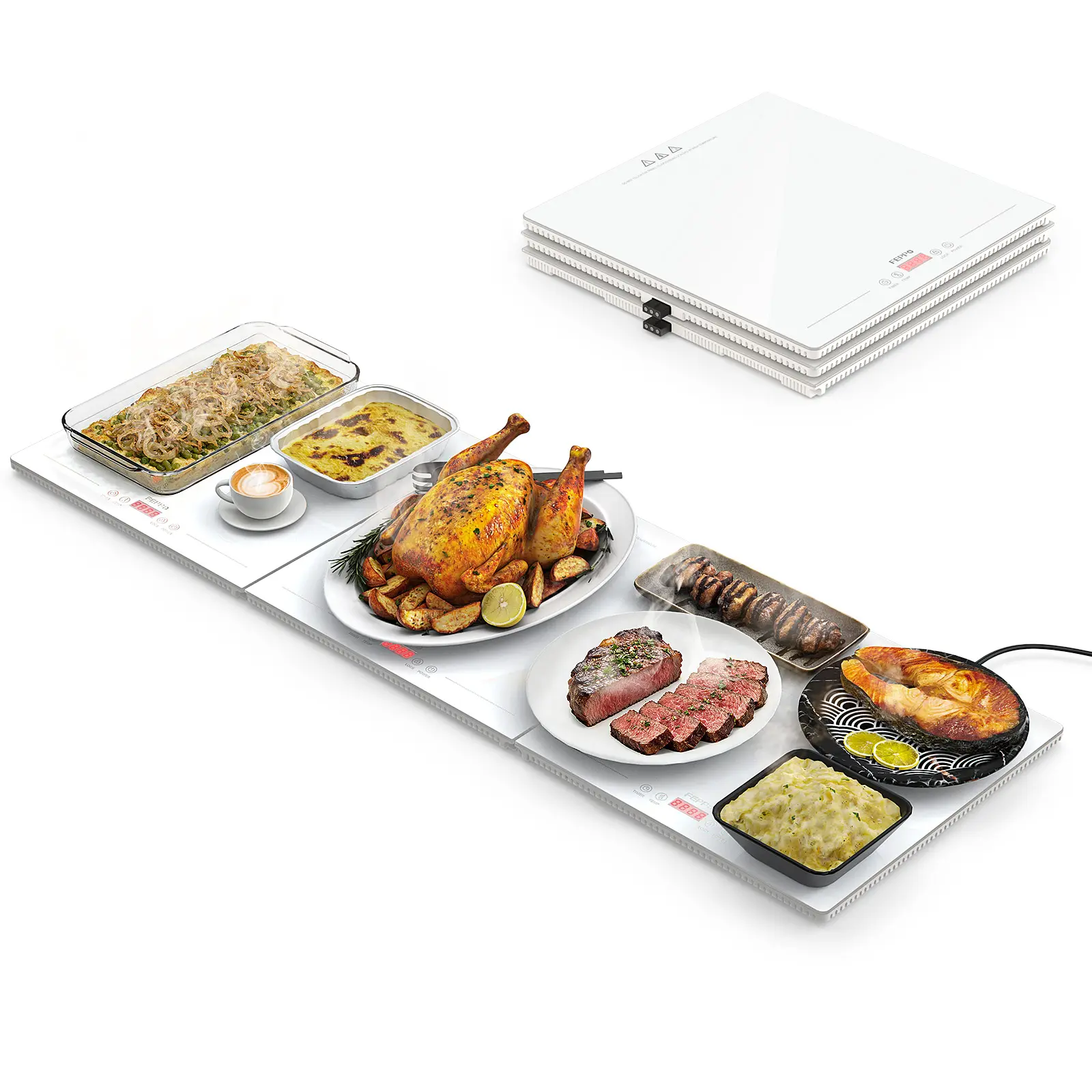 White -3 in 1 -47"x15"