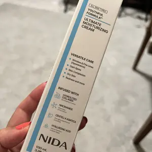NIDA Youthful Formula Ultimate Moisturizing Cream (100mL) / Collagen, Niacinamide, Centella Asiatica, Hyaluronic Acid / Wrinkles, Dark Spots, Skincare Hydrating Daily Moisturizer Moisture Hydrate