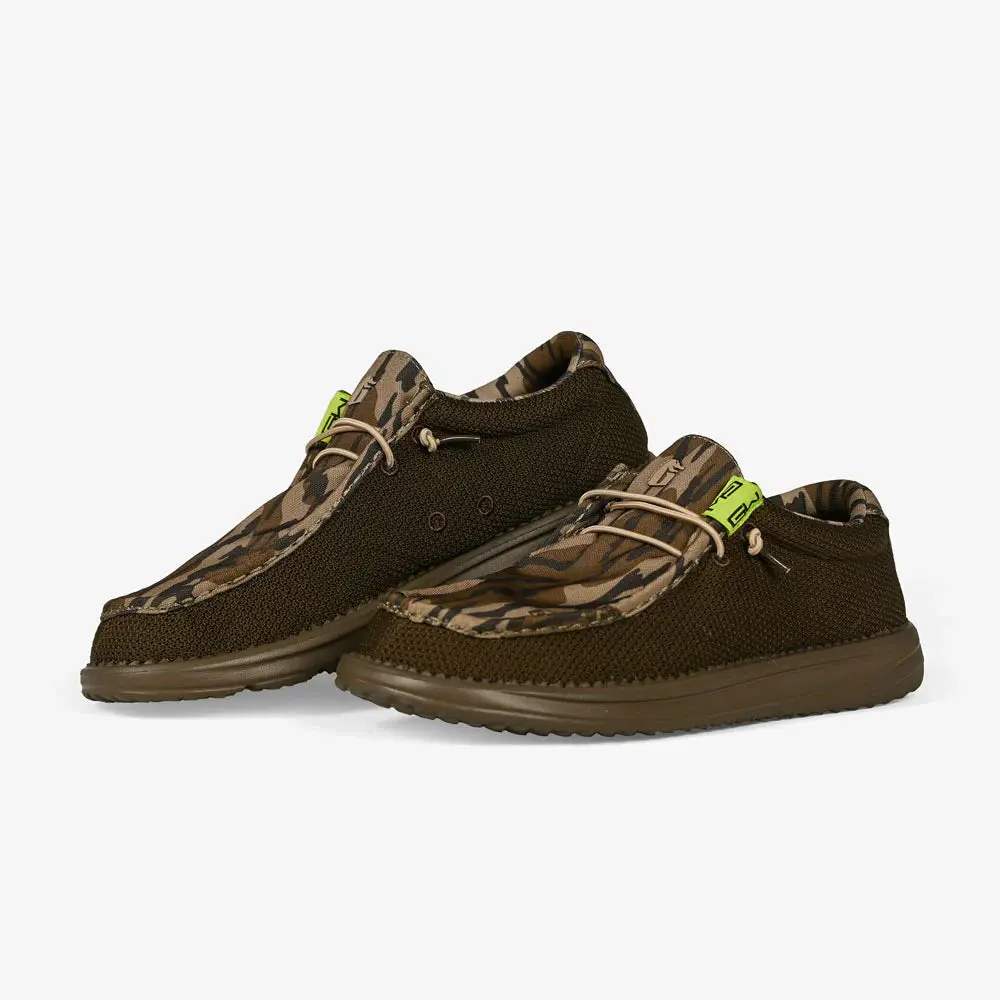 Gator Waders Men's Camp Shoe in 2-Tone Mossy Oak Original Bottomland