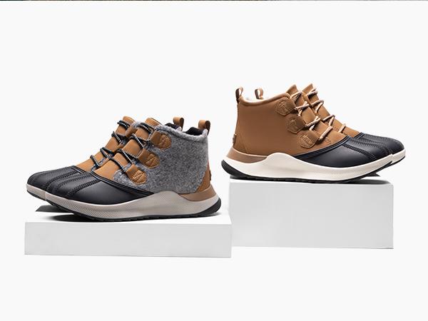 Dream Pairs Waterproof Lace-Up Winter Sneaker-Booties – Warm Faux-Fur, Anti-Slip Sole, Street-Style Look