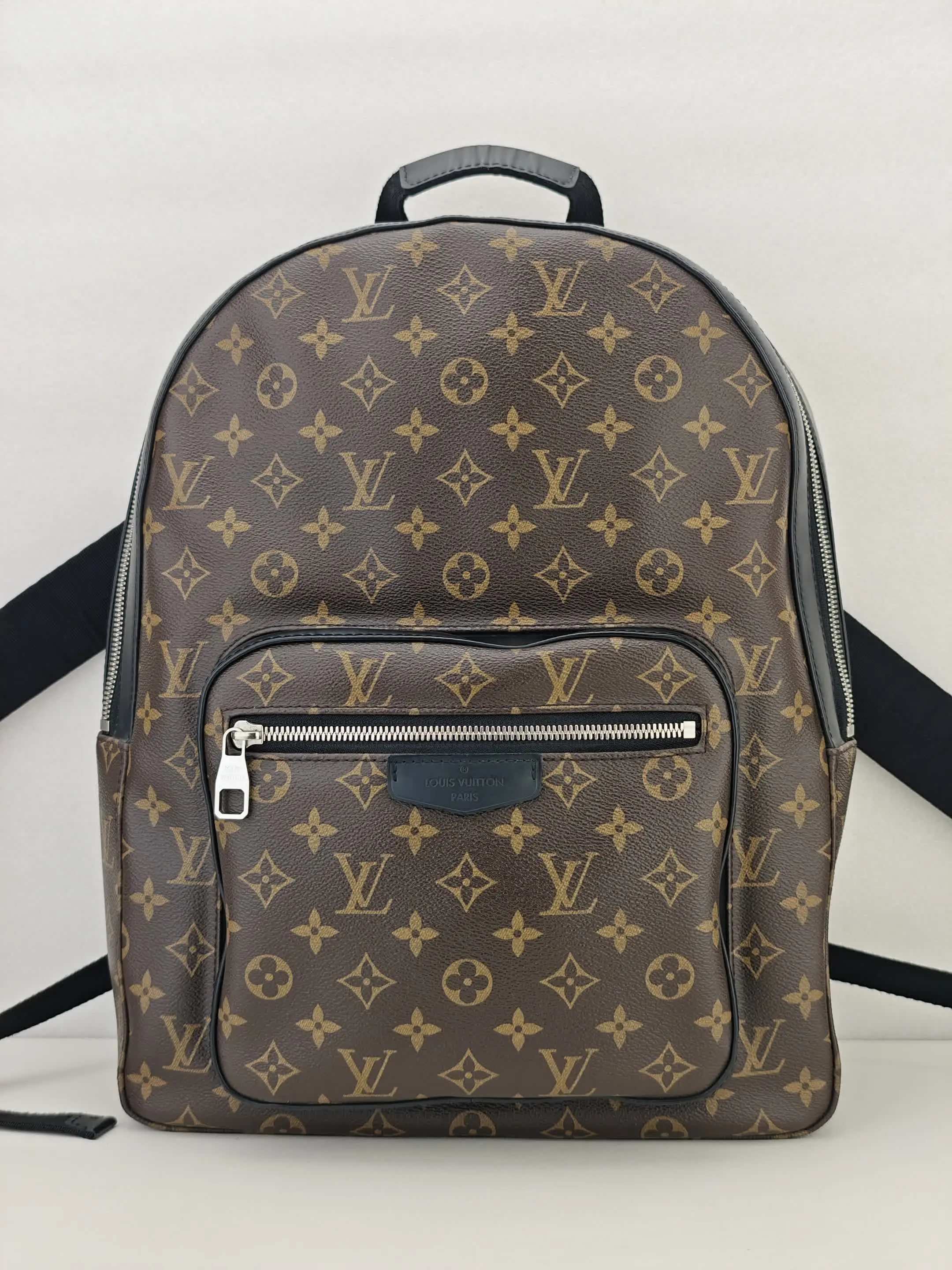Pre-owned Monogram coated canvas and leather trim Backpacks Louis Vuitton Monogram Canvas Josh Backpack Bag【DR3196】
