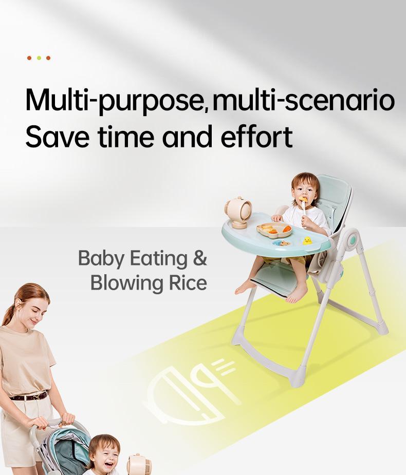 JISULIFE Stroller Fan Life2 Portable Baby Crib Fan with 100 Speeds Air Purify & Air Turbo Tech Bladeless Battery Powered for Home Office & Camping - Rubber