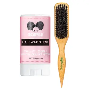 Boar Bristle Hair Brush Slick Back Hair Brush Smoothing Baby Hair Heatless Hair Brush for Men Women Haircare Daily Universal Compatibility Natural