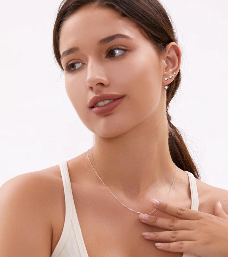 17KM 12Pcs 14K Gold Plated Stud Earrings ,Hypoallergenic Dainty Stackable Jewelry for Women’s Multi-Piercing,Perfect for Gifting