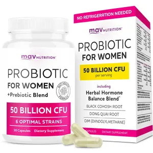 Probiotics for Women | 50 Billion CFU for Vaginal, pH Balance & Digestive Health Support | Female Probiotics with Prebiotics & Hormone Balance Blend | Third-Party Tested, Vegan & Gluten-Free | 30 Ct