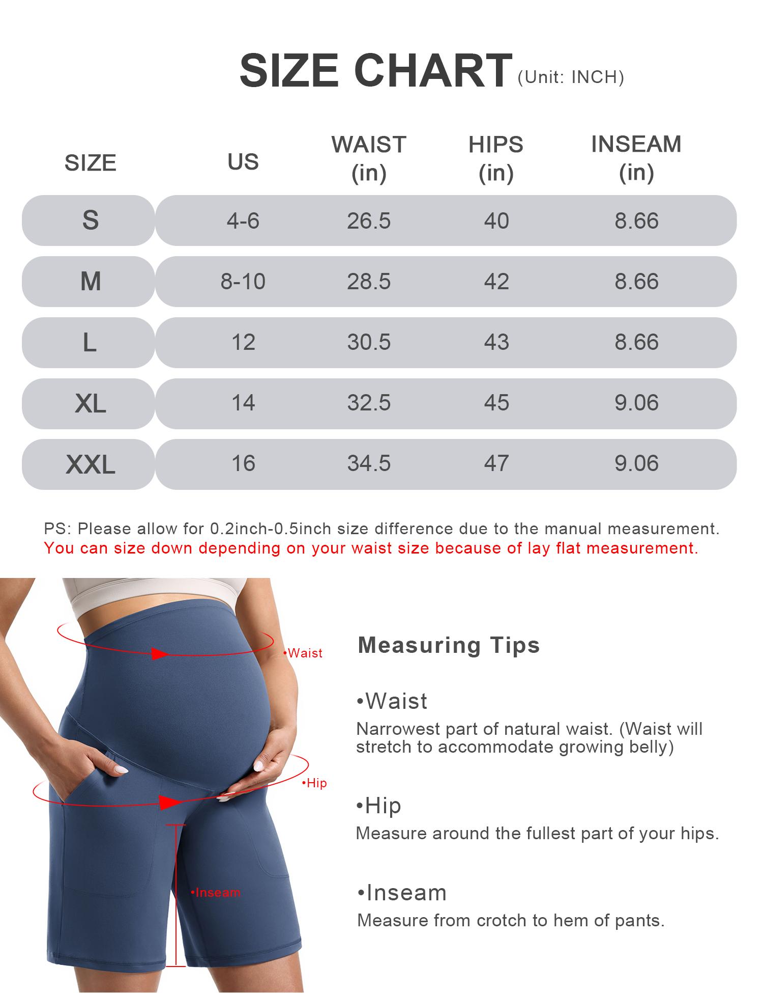POSHDIVAH Women's Creamluxe Maternity Yoga Shorts with Pockets Pregnancy Workout Running Pants Clothes 6"/9"/12"
