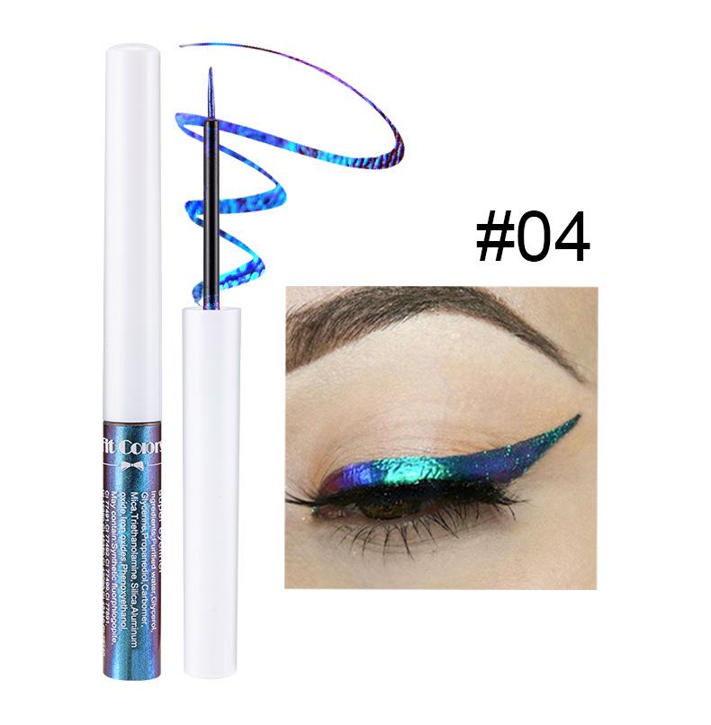 Fit Colors Chameleon Eyeliner Set 6 Color-Changing Liquid Liners Long-Lasting Waterproof Formula with Flexible Tip for Metallic Shimmer Makeup