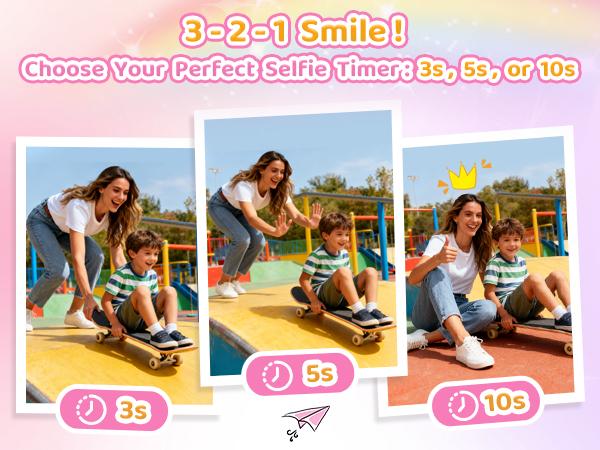 [JADENS] Instant Print Camera for Kids, Birthday Gifts for Girls Boys, HD Digital Video Cameras for Toddler,Included 32GB SD Card-Purple