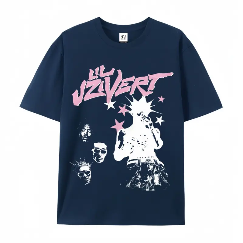 Women's Vintage Hip Hop Graphic Cotton Crewneck T-Shirt - Loose, Casual, Breathable Short-Sleeve Rap Streetwear with Round Neck, Soft Fabric & Easy Matching