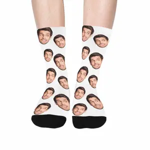 Custom Face Socks, Personalized Photo Sock, Valentine's Day Gifts