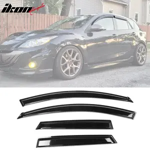Window Visors for Mazda 3 Hatchback 2010-2013 4Pc Set Acrylic