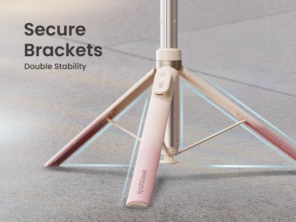 KraftGeek JustTap Ombré Peach Magnetic 66" Selfie Stick Tripod for iPhone 17 & Pixel 10, Automatic Tap-to-open Phone Tripod, Compatible with MagSafe, Fits iPhone 12-17 Series, MagSafe Case & Other Phones with Metal Ring KraftGeek JustTap Ombré Peach Magnetic 66" Selfie Stick Tripod for iPhone 17 & Pixel 10, Automatic Tap-to-open Phone Tripod, Compatible with MagSafe, Fits iPhone 12-17 Series, MagSafe Case & Other Phones with Metal Ring