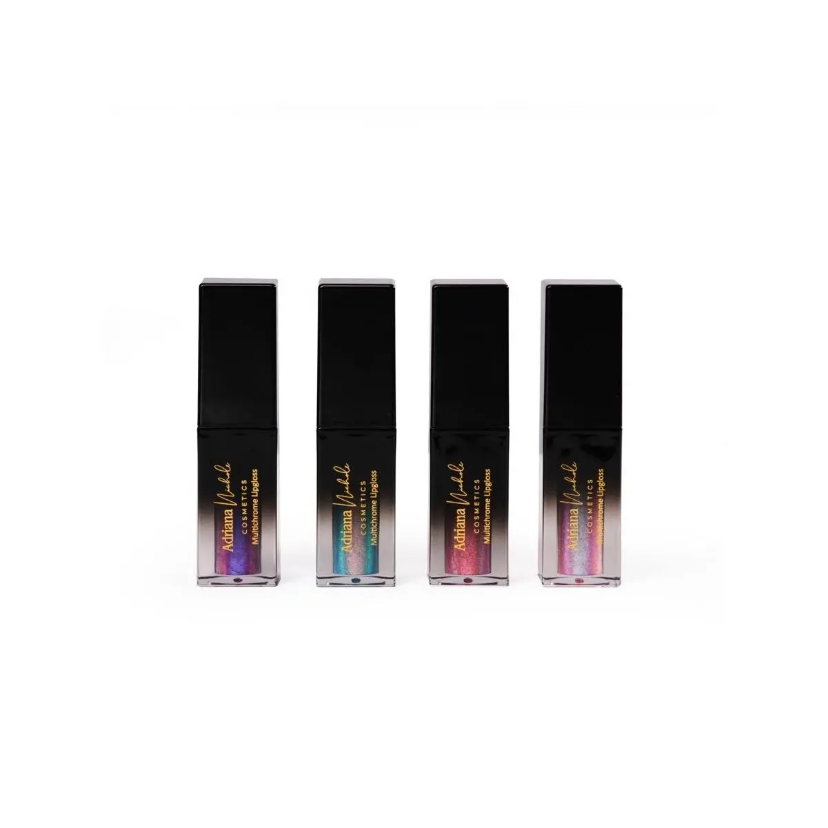 Multichrome Lip Gloss by Adriana Nichole Cosmetics, Color Shifting Holographic Glitter Finish with Shea Butter