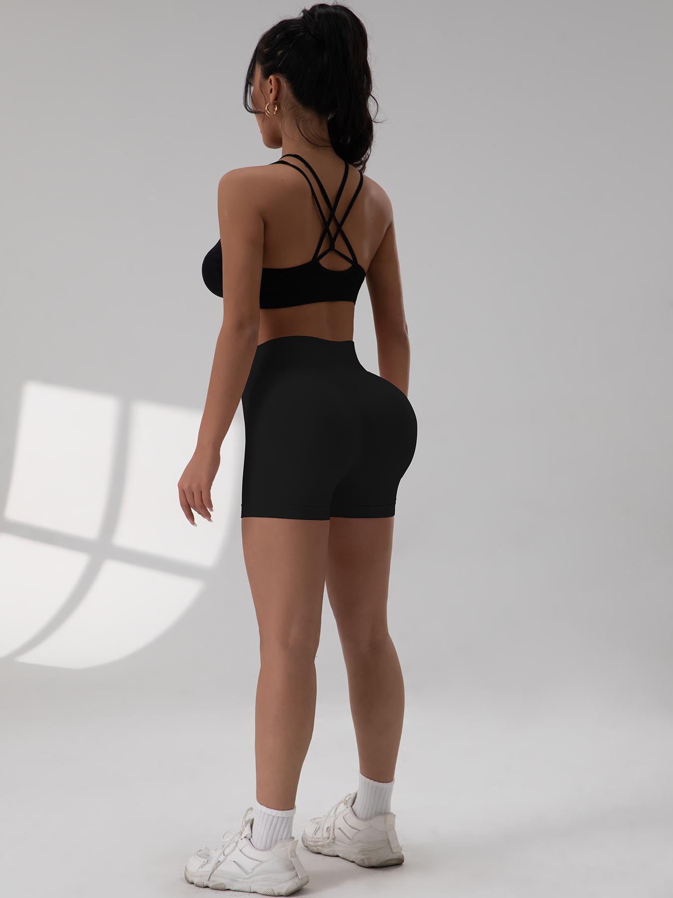 CHRLEISURE 3/6PCS High Waisted Biker Shorts for Women- Fitness Athletic Workout Running Yoga Gym Shorts