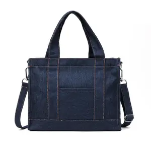 Denim Shoulder bag for Women Hobo Tote bag CasualCanvas Bag Retro Crossbody Bag Large Capacity Pursetote bag for women tote bags Handbag Adjustable Vintage Summer Vibes