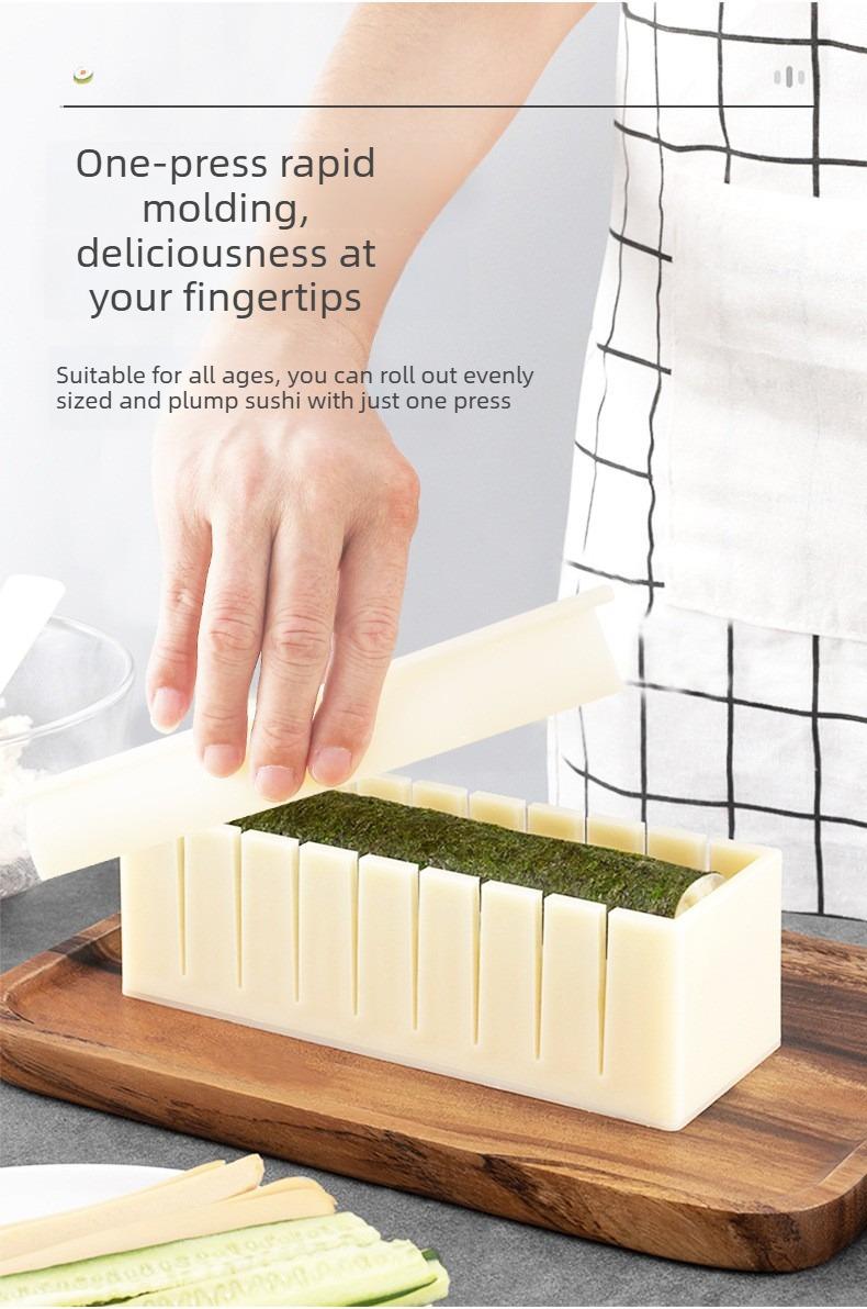 Sushi Mold Household Sushi Tool Set Seaweed Rice Roll Maker Nori Easy Sushi Kit Complete Set for Home Cooking