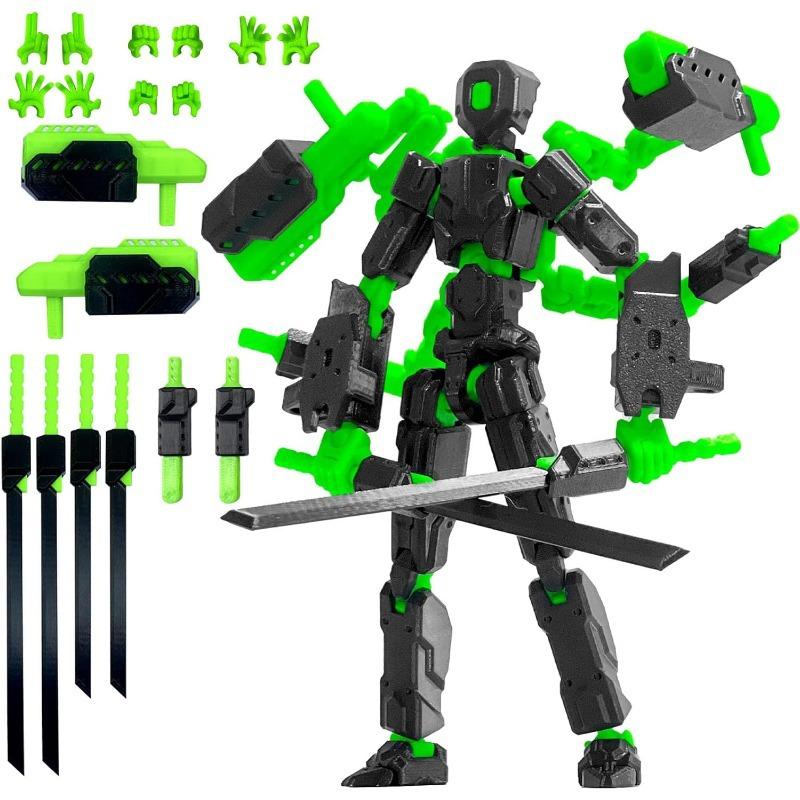 T13 Action Figure Set 8 inch T 13 Multi-Articular Mobile Robot Nova T-13,Desktop Decorations for Game Lovers Toys Assembly Completed