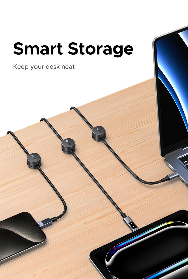 UGREEN 3 Pack Magnetic Cable Clips,Cord Holder, Under Desk Cable Management, Adhesive Wire Holder Cord Organizer for Home Office Desk Phone Car Wall Desktop Nightstand Work Accessories,September Restock，TikTokShopBlackFriday ,TikTokShopHolidayHaul