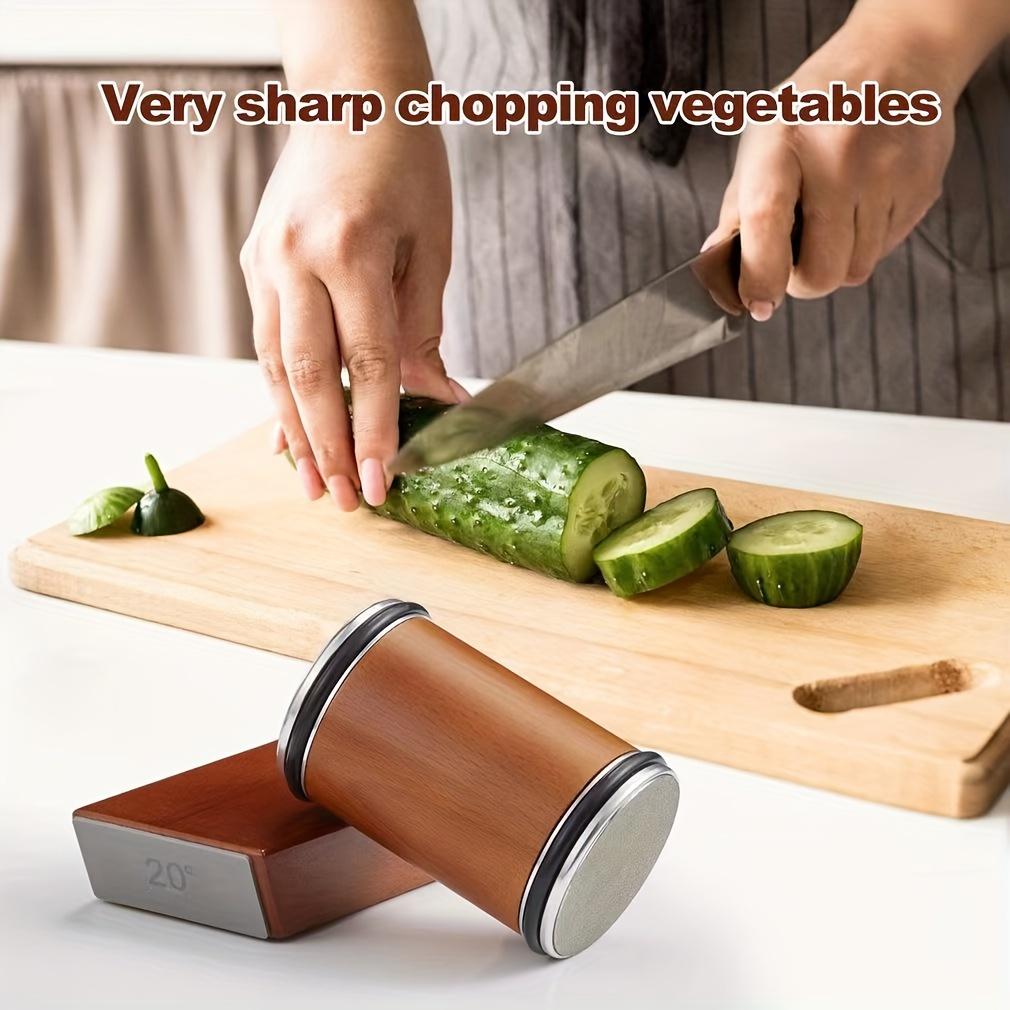 New Round Diamond Manual Multi-functional Kitchen Roller Knife Knife Stone Fixed Angle Knife Sharpener Rolling Wheel Knife Sharpener