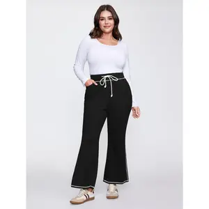 【Butter Soft】Bloomchic Stretchy Drawstring Waist Flared Pants