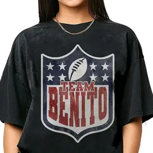 Benito Bowl T-Shirt Benito Bunny Football Bad Benito Puerto Rico Flag 2026 T-Shirt Football Gifts For Fan Made In USA For Women For Men [LunarLoop 180G/230G 100% cotton short-sleeve/hoodie, soft and comfortable]