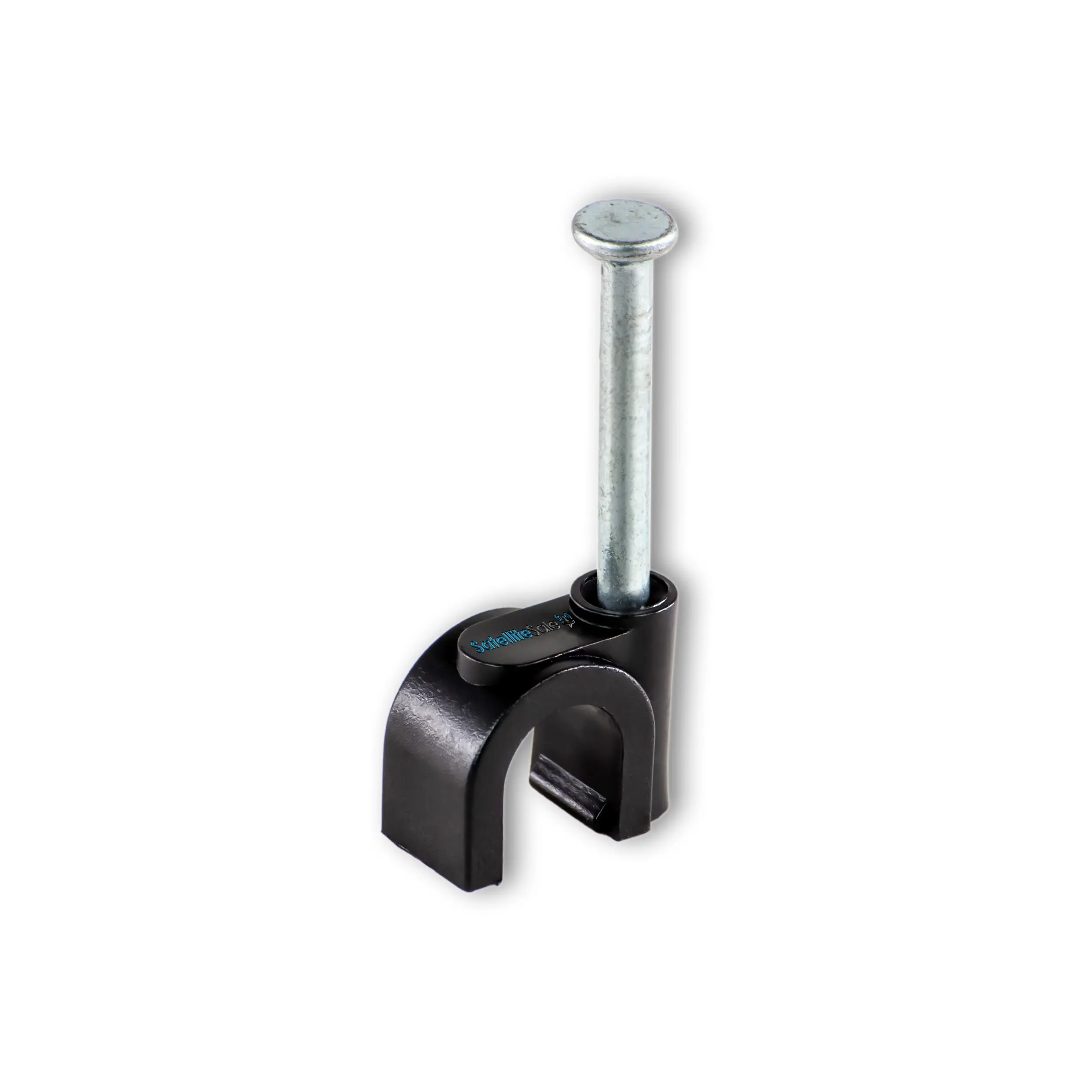 SatelliteSale Flex Single or Dual Cable White or Black Screw Nail Clips 100 Pcs