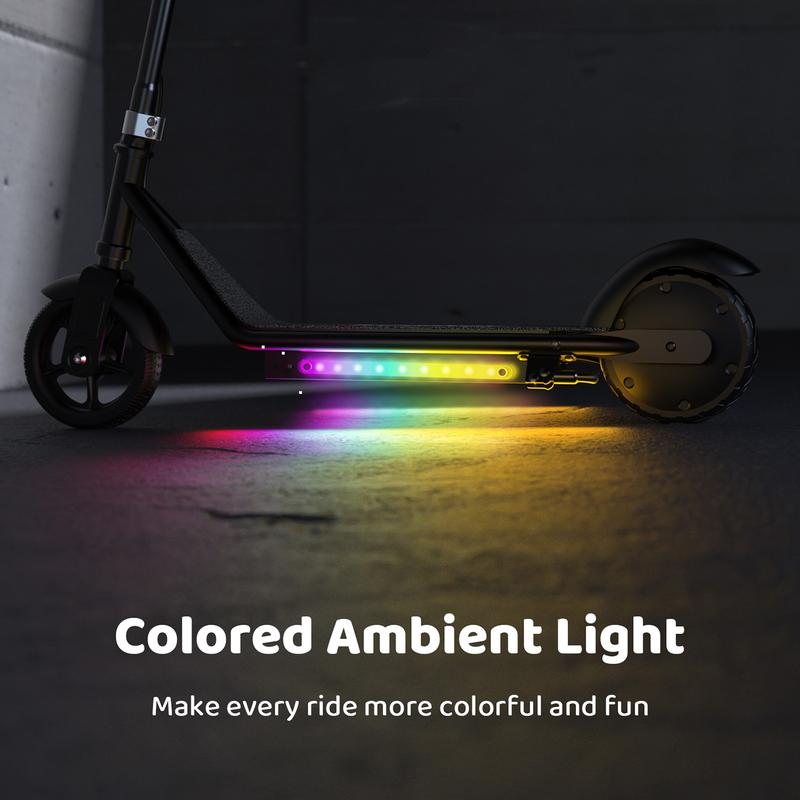 【Christmas Sale】 Electric Scooter for Kids- Aluminum Alloy Frame, 12 Mph & 9 Miles Range , 150W/200W Motor, Lightweight 20 lb, LED Lights & Electronic Brakes, Kids Foldable Electric Scooter for Kids