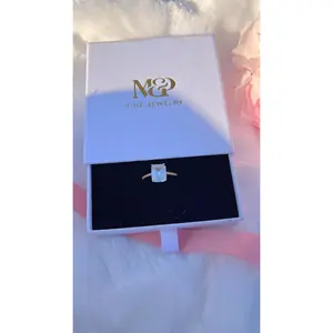 Solitaire Emerald Cut Ring