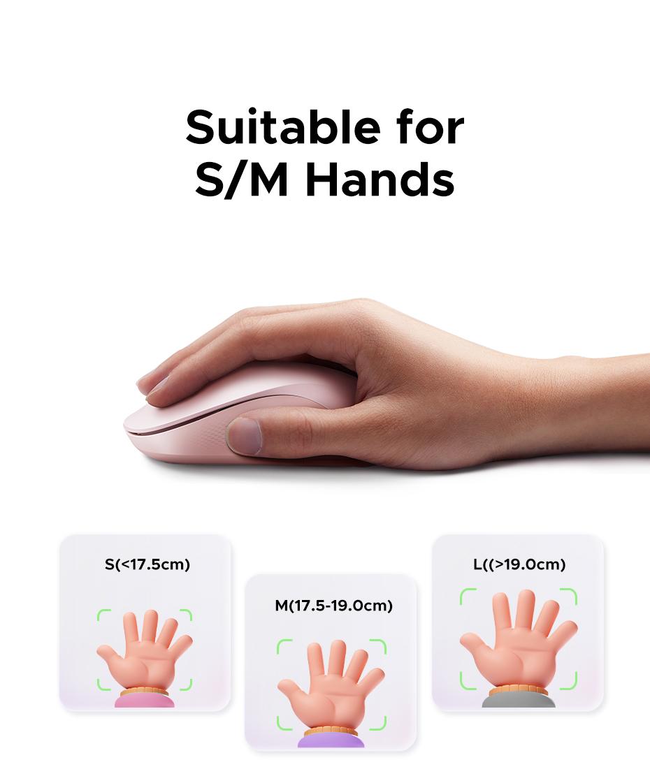 UGREEN  Wireless Bluetooth Mouse Laptop Mice Portable(BT5.0 and USB 2.4G) Dual Mode Connection Silent Slim Computer Mouse for Laptop/iPad Tablet/Apple MacBook/PC