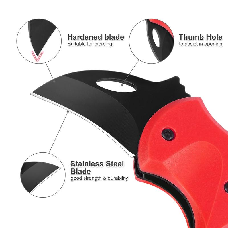 VAYWET Pocket Small Knife For Men Women Cool Folding Knife Box Cutter, EDC Toy Knives for Everyday Carry, Carabiner Mini Keychain Utility Knife Ideal Anniversary Birthday Christmas Gifts Gadgets Stocking Stuffers Box Cutter Outdoor Camping Fishing Hiking