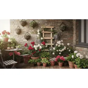 Cedar Wood Garden Trellis for Climbing Plants – Easy Mount Vertical Support