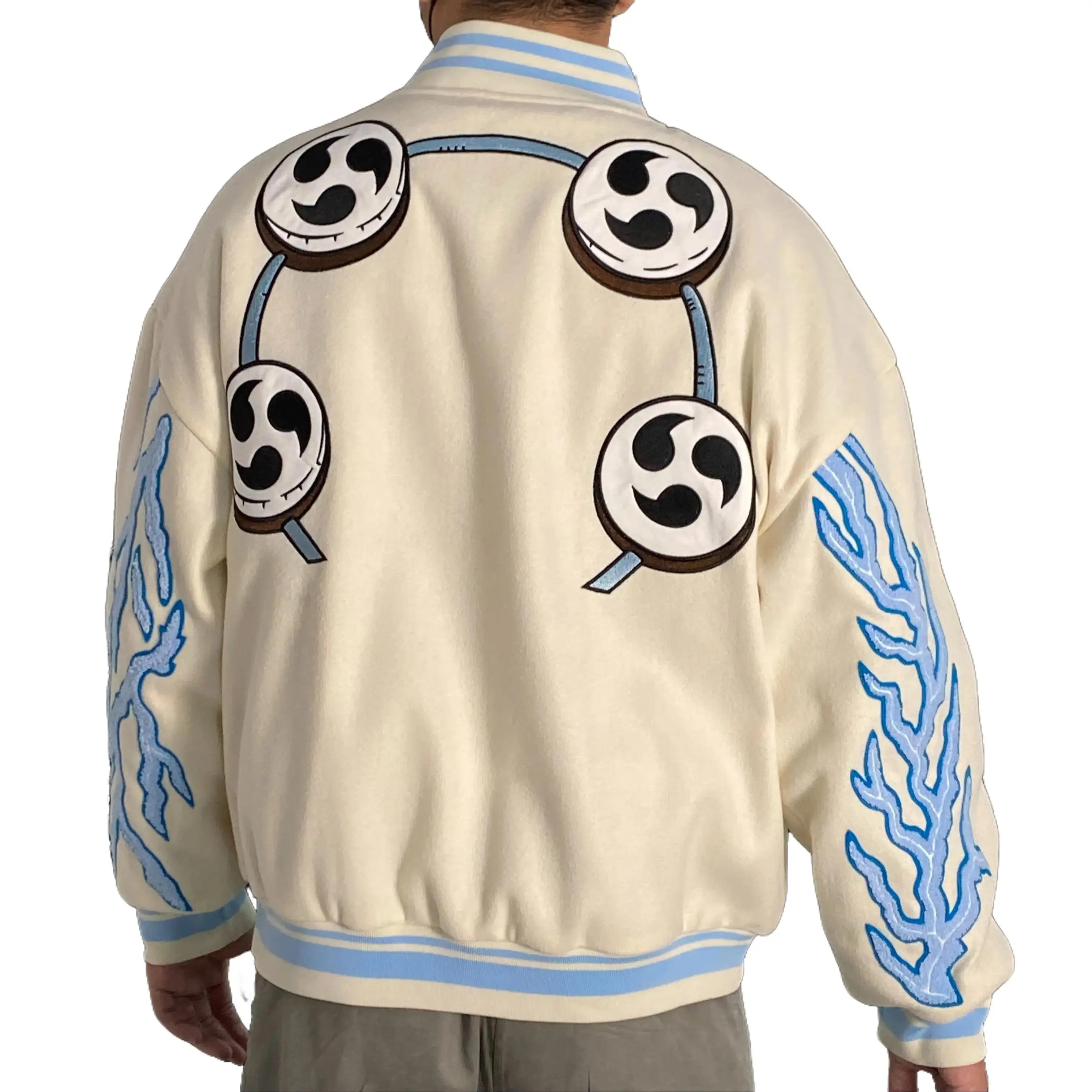 Men's Eneru Anime Inspired Long Sleeve Fashion Coat - Trendy Menswear Outerwear, Street Casual Top for Anime Fans, Chic Winter Daily Wear, Coats