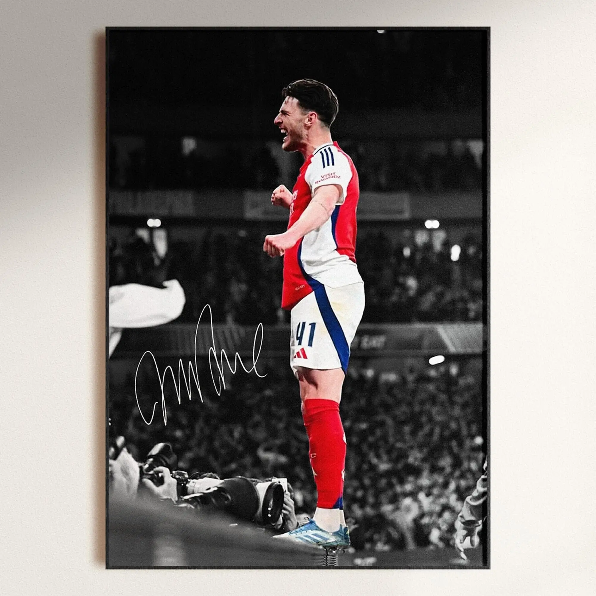 Declan Rice Poster, Signed Football Poster, Arsenal Fan Gift( Unframed - Print Only ) Declan Rice Poster, Signed Football Poster, Arsenal Fan Gift( Unframed - Print Only )
