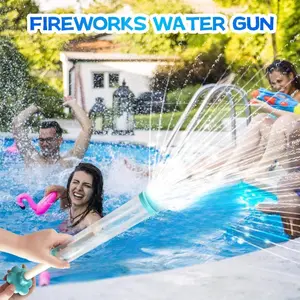 New Firework Design Pool Sprinkler Water Toy for Kids, Pull-Back Sprinkler Toy, Summer Outdoor Beach & Swimming Pool Water Game, Multiplayer Interactive Water Play Toy