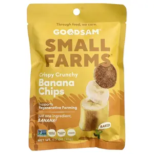 GoodSam Small Farms™, Crispy Crunchy Chips, Banana, 0.7 oz (20 g)