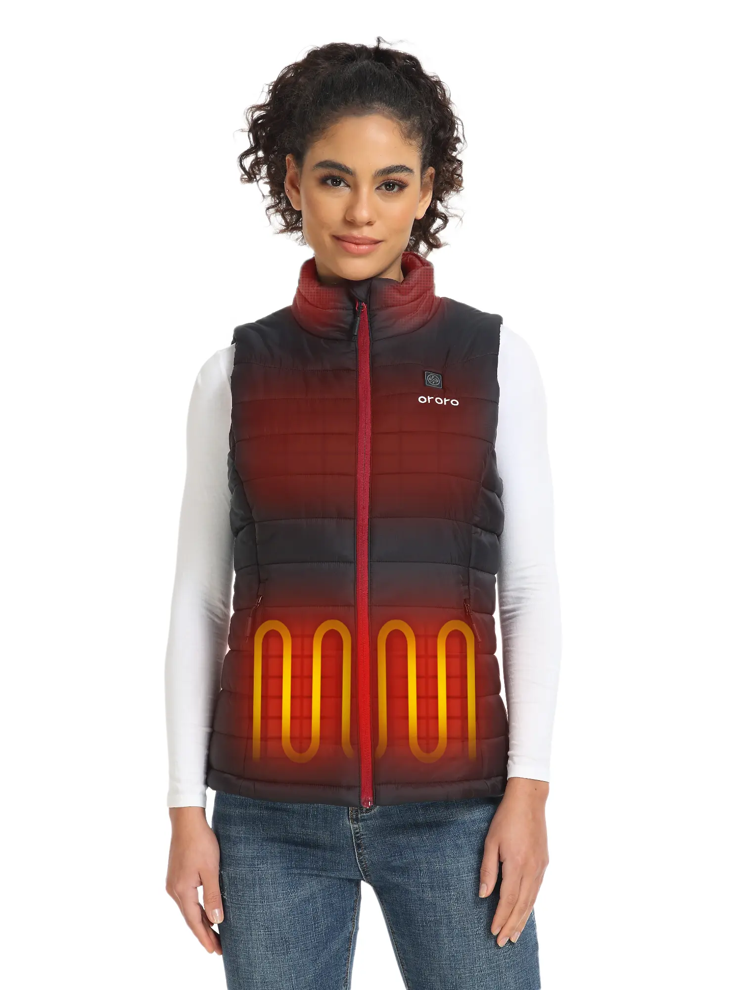 ororo Women's Classic Heated Vest with Battery Pack - Water and Wind-Resistant -Lady's  Lightweight Outdoor Underwear Winter Warmer,travel essentials,camping essentials