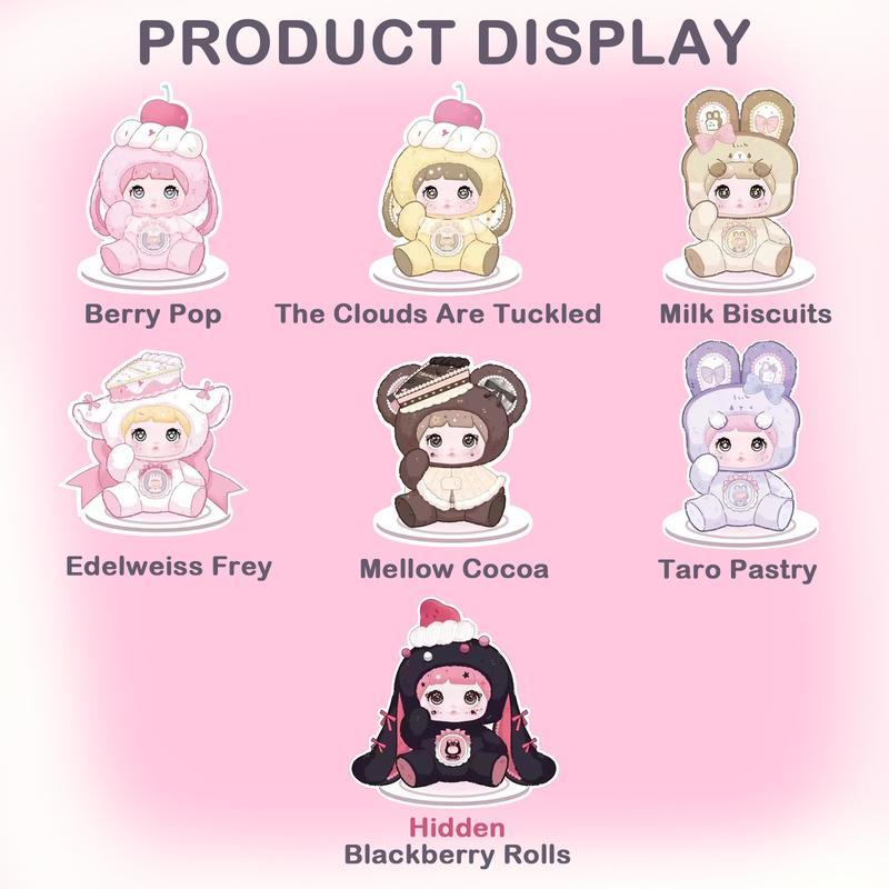 CALEMBOU Nommi× Amarilith A Bite of Sweetheart Series Plush Doll Blind Box V7, Kawaii Stuffed Animals Mystery Box Toys Figures Cute Anime Plushies Collectible Birthday Christmas Gifts for Girls