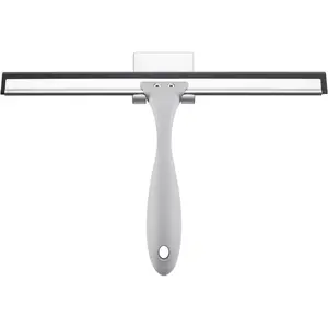 Amazerbath Squeegee for Shower Glass Door, All-Purpose Squeegee with Hook for Shower Doors, Windows, Mirrors, Tiles and Car Glass, 10 Inches AmazerBath