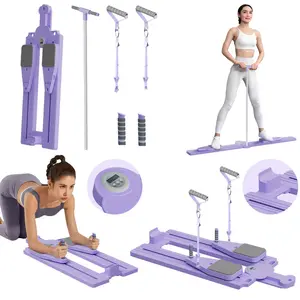 Multifunctional yoga trainer, used to enhance core strength and exercise muscles, detachable multifunctional Pilates abdominal board, lightweight and foldable home fitness equipment, adjustable resistance, compact design, suitable for gym users