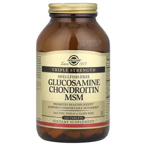 Solgar Glucosamine Chondroitin MSM, Triple Strength, 120 Tablets