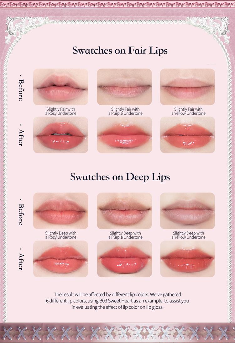 Flower Knows Swan Ballet Collection Shine Lipstick, Elegant Design with Jojoba Oil for Hydration & Moisture, Glossy Finish, Long Lasting Transfer Proof, #Summervibes