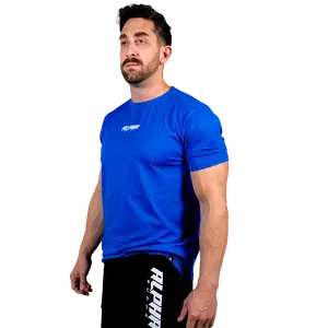Alpha Supps Alpha Legacy Tee - Royal Blue with White Logo | 60% Cotton / 40% Polyester