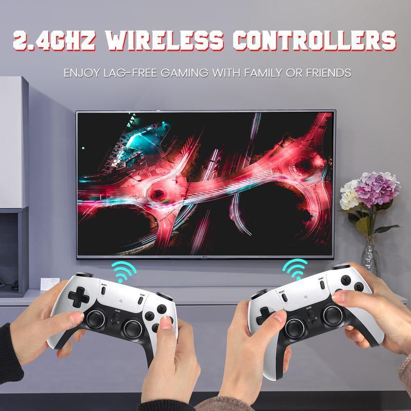 NEW Upgraded Retro Game Stick with 40,000+ Games HDMI Output Plug and Play Wireless Controller for TV Monitor Video Gamepad Console