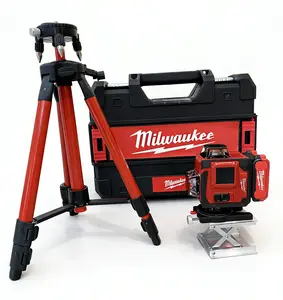 Milwaukee Laser Level 16 Lines 360° Self-leveling Laser Level Projects Professional Level Tool Kit Power Tools for Construction & DIY - Durable Accurate Spirit Level Bundle