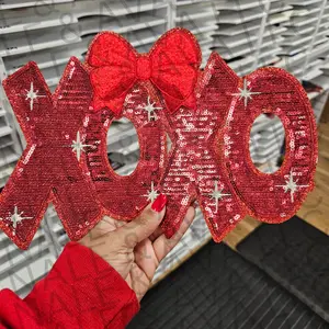 XOXO Bow Sequin Patch ONLY